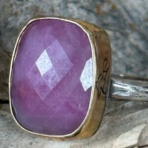 Jes MaHarry “Love Light Ruby Ring”. New in box.